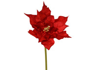Poinsettia in velluto altezza 120 cm rosso Peraga Christmas