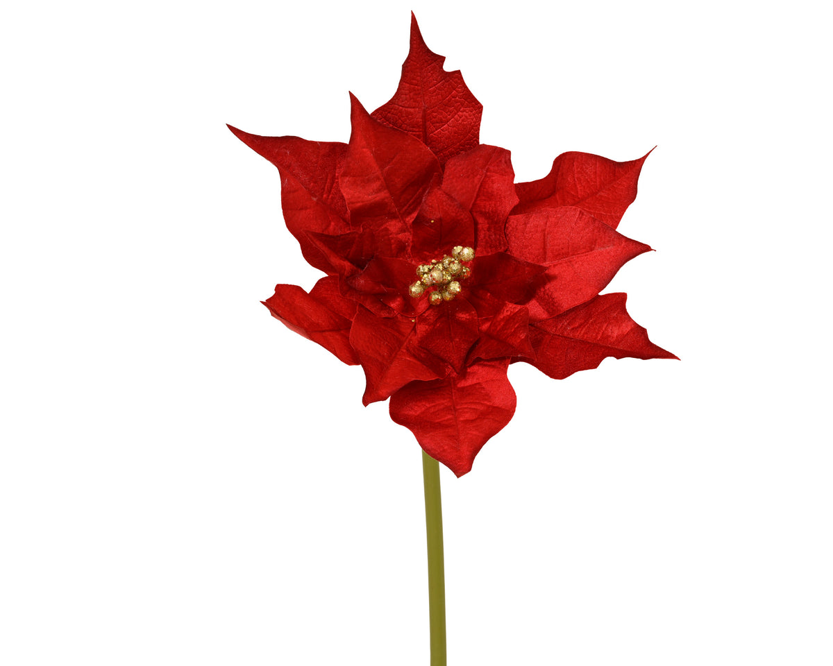 Weihnachtsstern aus Samt, Höhe 120 cm, Rot, Peraga Christmas