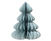 Albero in carta FSC a 56 strati D 48 cm altezza 60 cm azzurro polvere Peraga Christmas