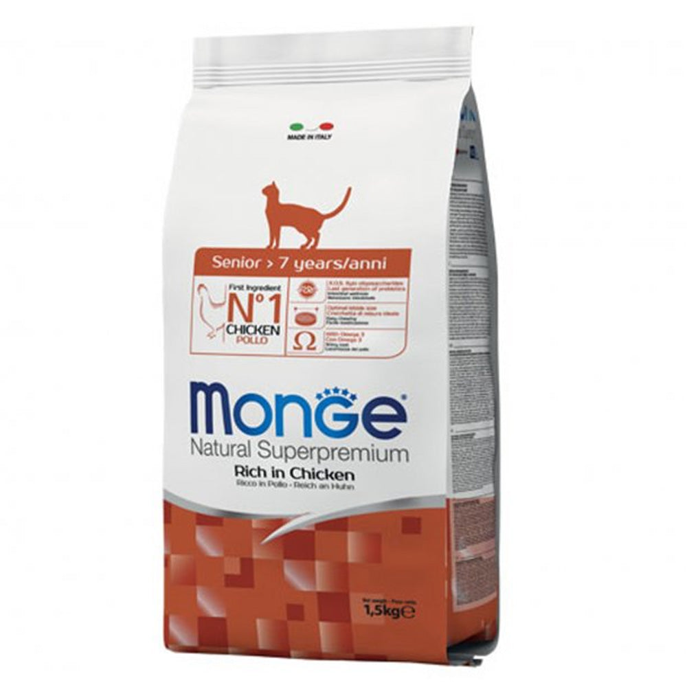 CROCCHETTE PER GATTO SENIOR NATURAL SUPERPREMIUM 1,5KG RICCO DI POLLO
