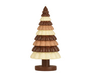 Albero decorativo tre cioccolati in polyresin D 12 cm altezza 24,5 cm marrone Peraga Christmas