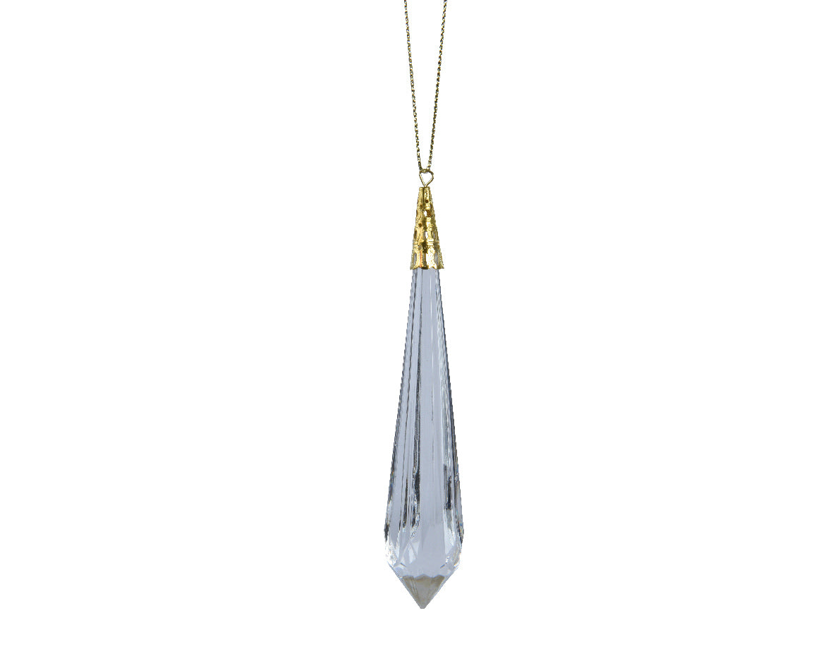 decorazione ghiaccio appendibile Trasparente H11cm