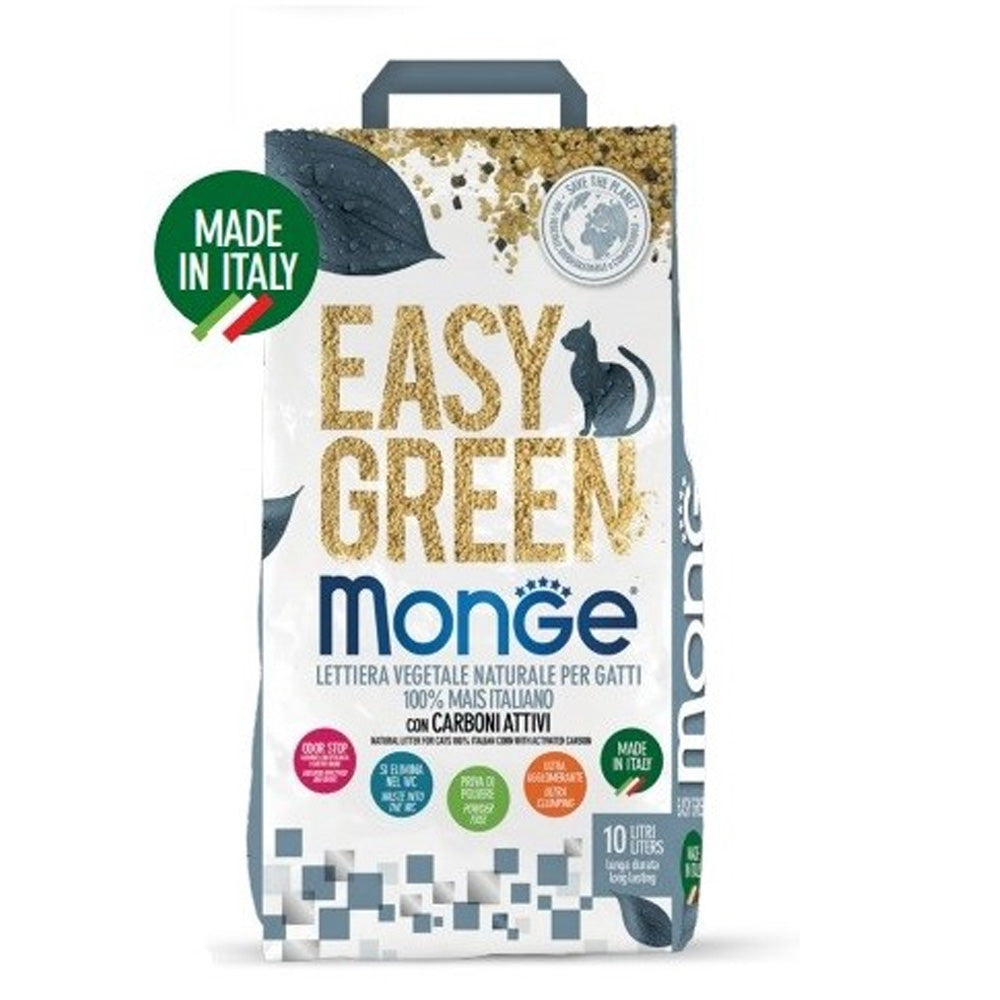 LETTIERA VEGETALE EASY GREEN CARBONE PER GATTI 10LT