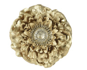 Zinnia con clip glitter D 10 cm oro Peraga Christmas