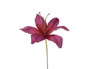 Magnolia in Velluto Rosa H.60 cm