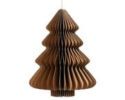 Albero di natale in Carta Marrone appendibile 30cm