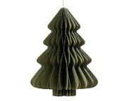 Albero di natale in Carta Verde appendibile 30cm