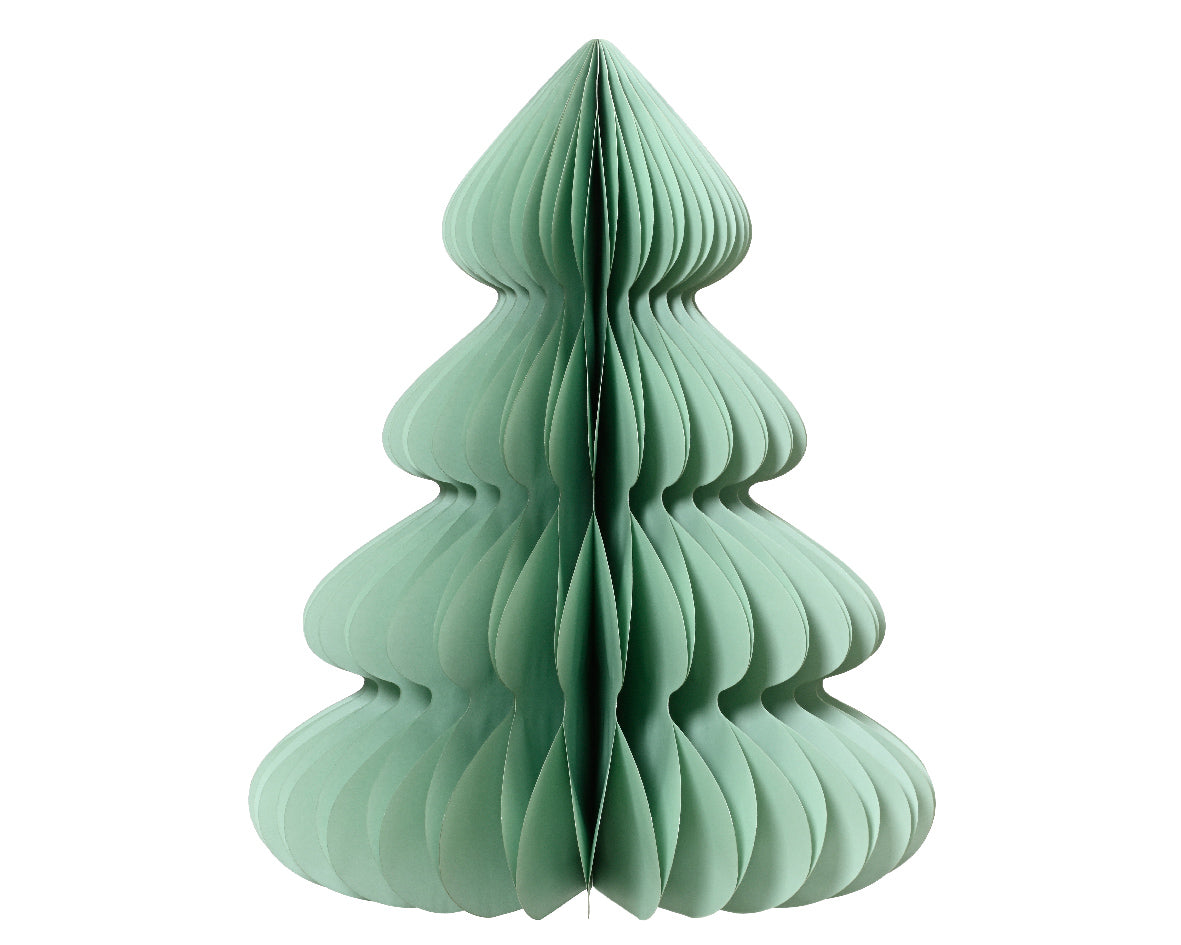 DECORAZIONE ALBERO DI NATALE DI CARTA, Ø48 H60 Cm, COLOR MENTA