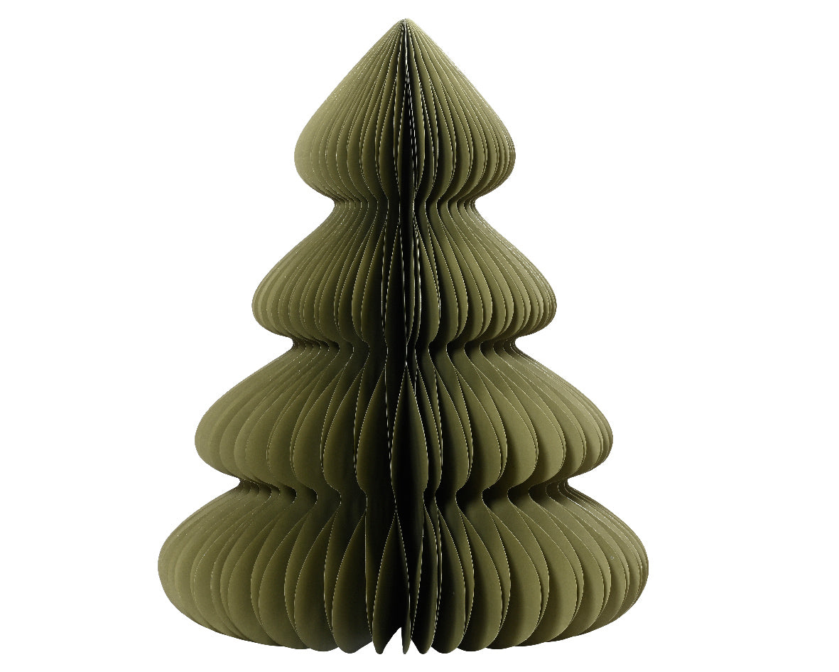 Albero di natale decorativo in Carta Verde 48cm
