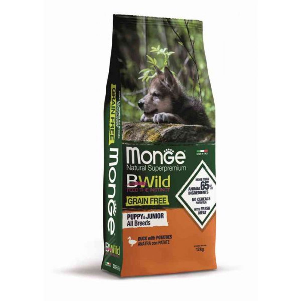 CROCCHETTE PER CANI IN CRESCITA GRAIN FREE 12KG ANATRA CON PATATE