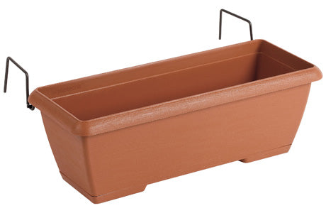 Terrae Cassetta con Sottocassetta e Portacassetta in Ferro 50 Terracotta Plastecnic