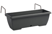 Terrae Cassetta Con Sottocassetta E Portacassetta In Ferro 54.5x32.5x11h Grigio Fumo Plastecnic
