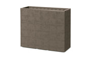 Fioriera Rettangolare Alta con Ruote 70 Beige Scuro Plastecnic
