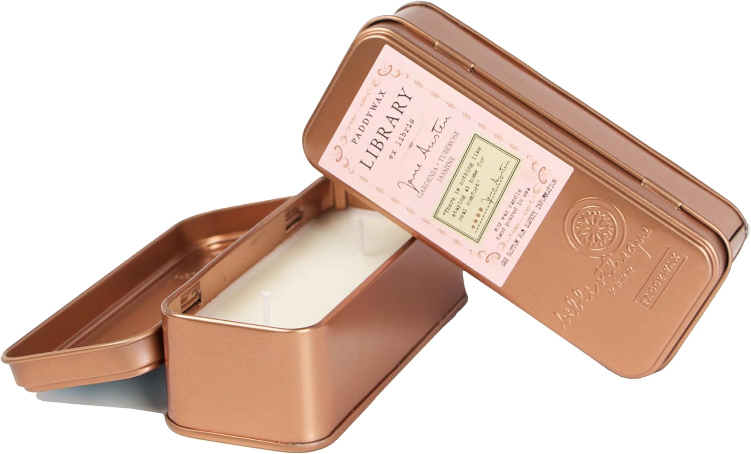 CANDELA PROFUMATA DUE STOPPINI, 56G, GARDENIA E GELSOMINO