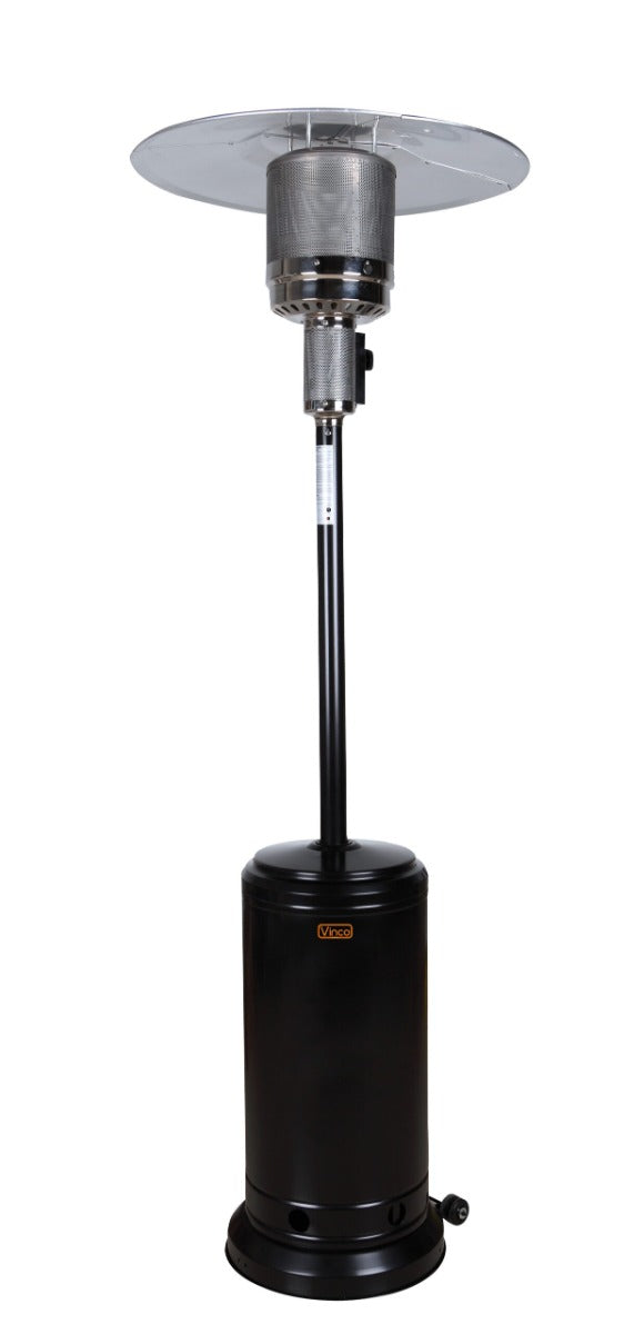 STUFA FUNGO A GAS FINITURA INOX E NERO 14KW