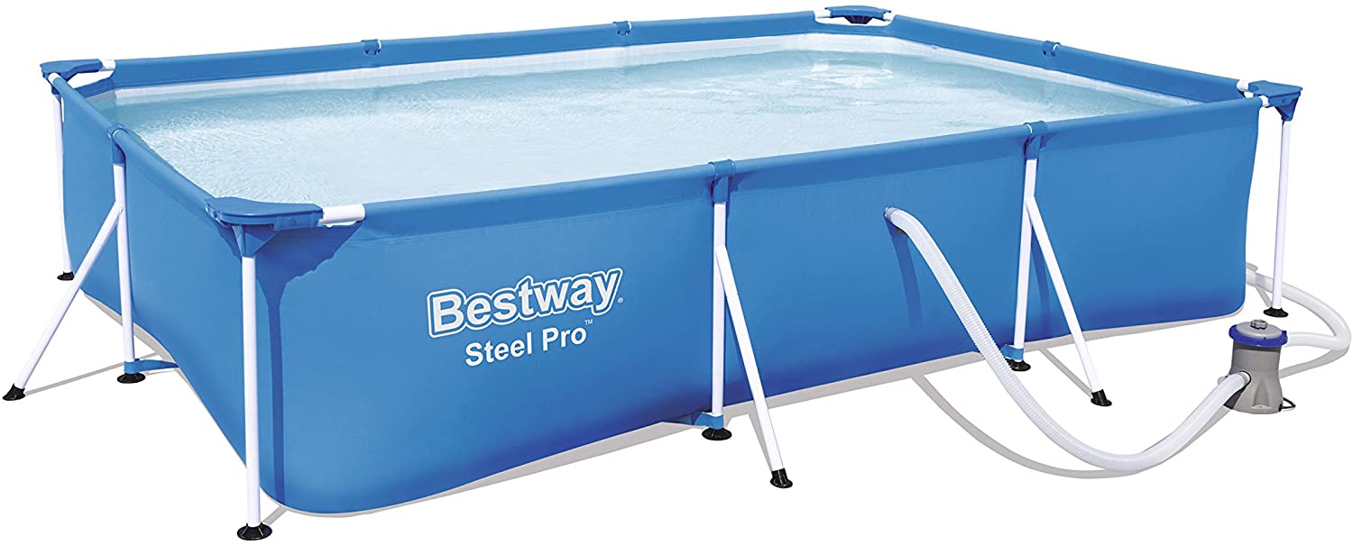 PISCINA RETTANGOLARE FRAME 300X201XH66CM CON POMPA FILTRO