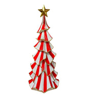 Albero di Natale Resina Circo Bianco e Rosso 19x46,5x15cm Peraga Christmas