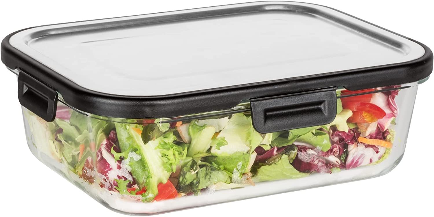 CONTENITORE PER ALIMENTI IN VETRO 1,5 L COPERCHIO IN ACCIAIO INOX