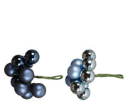 Mazzolino palline di natale 2cm Modello Assortito Blu