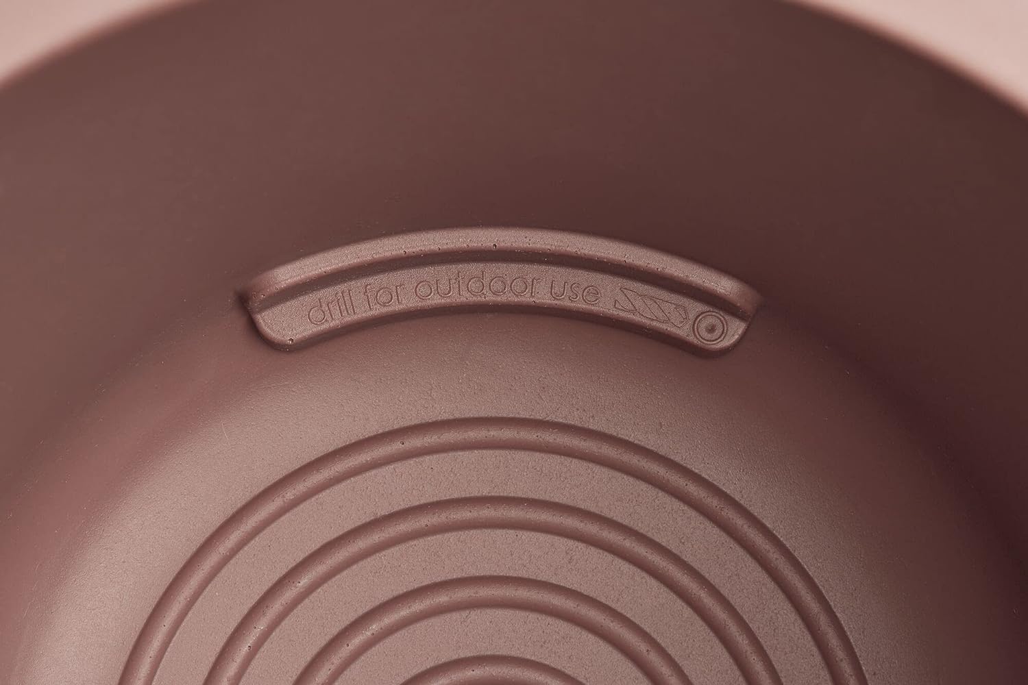 VASO PURE COUPE 35CM ROSY BROWN