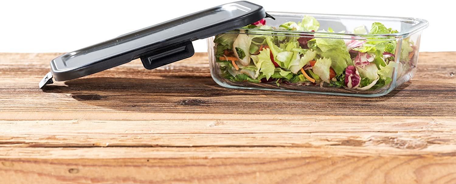 CONTENITORE PER ALIMENTI IN VETRO 1,5 L COPERCHIO IN ACCIAIO INOX