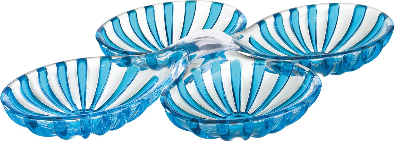 SET 2 ANTIPASTIERE "DOLCEVITA" (ISCC+) TURCHESE