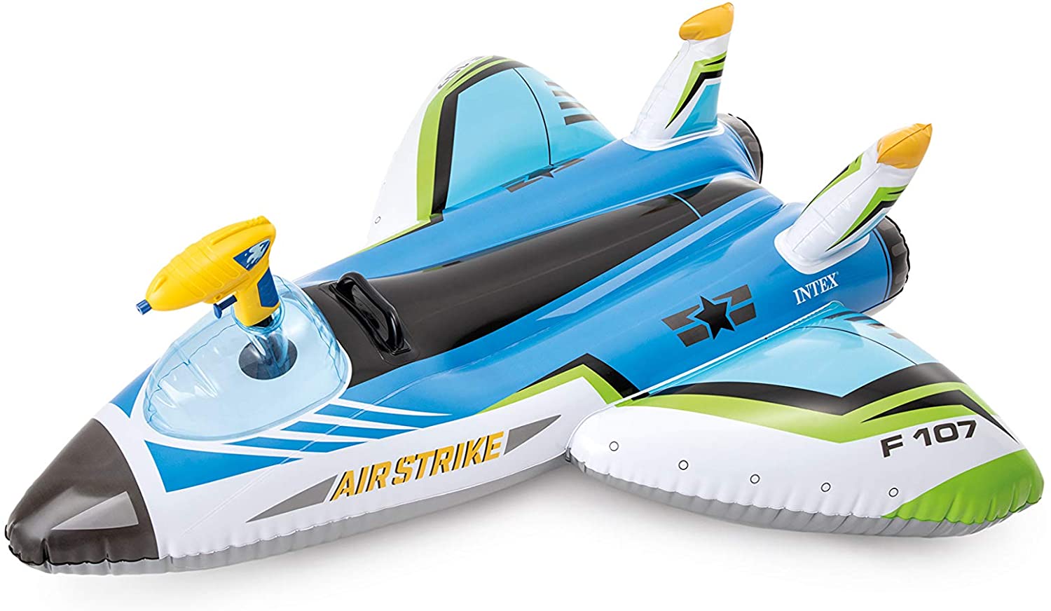 AEREO GONFIABILE CAVALCABILE CON PISTOLA D'ACQUA ASSORTITO 117X77CM