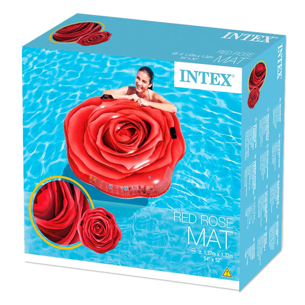 MATERASSINO GONFIABILE ROSA ROSSA 137X132CM