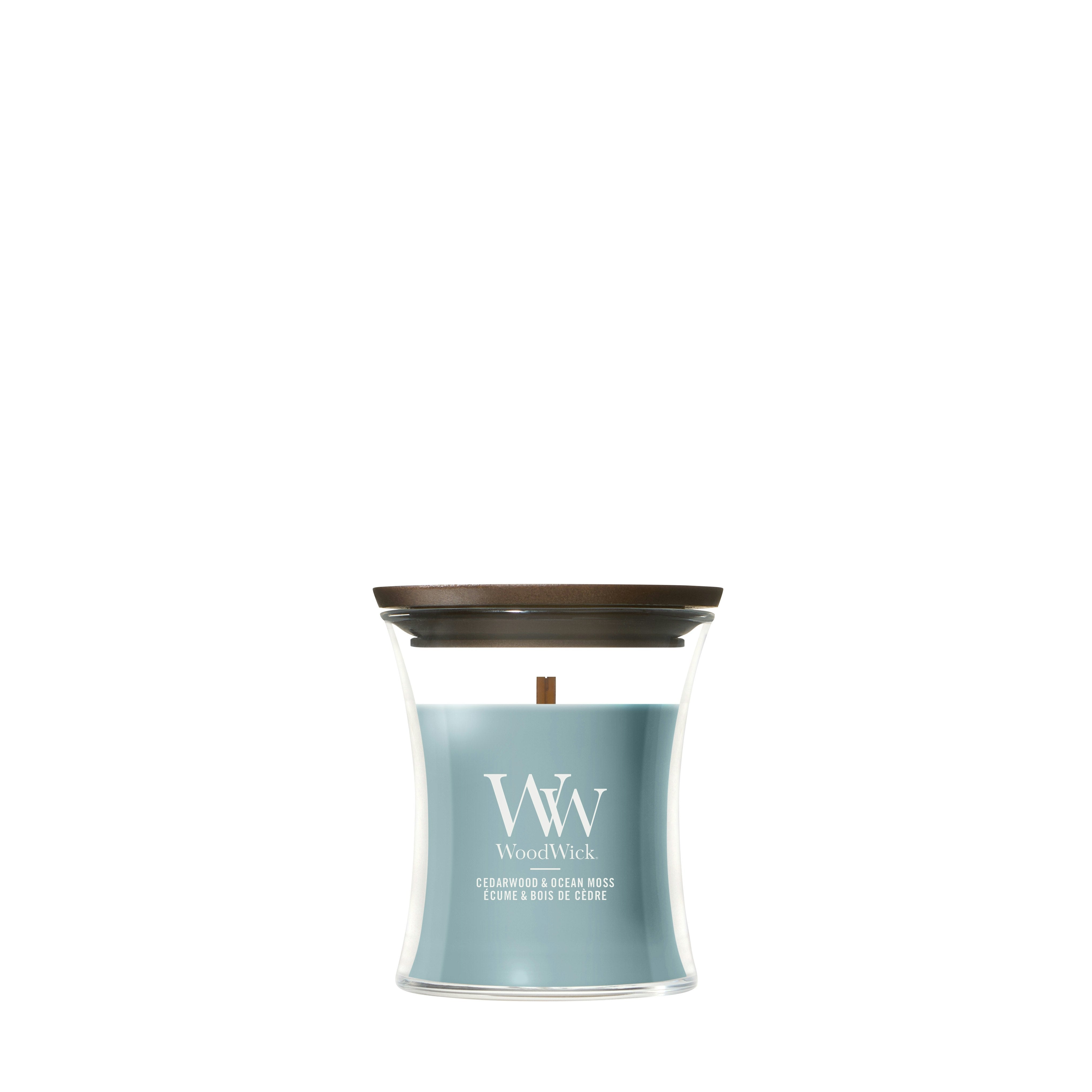 Candela Cedarwood & Ocean Moss 85g Blu Woodwick