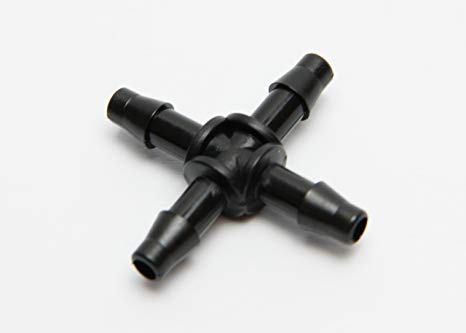 CONNETTORE A CROCE PER TUBO DA 4 MM
