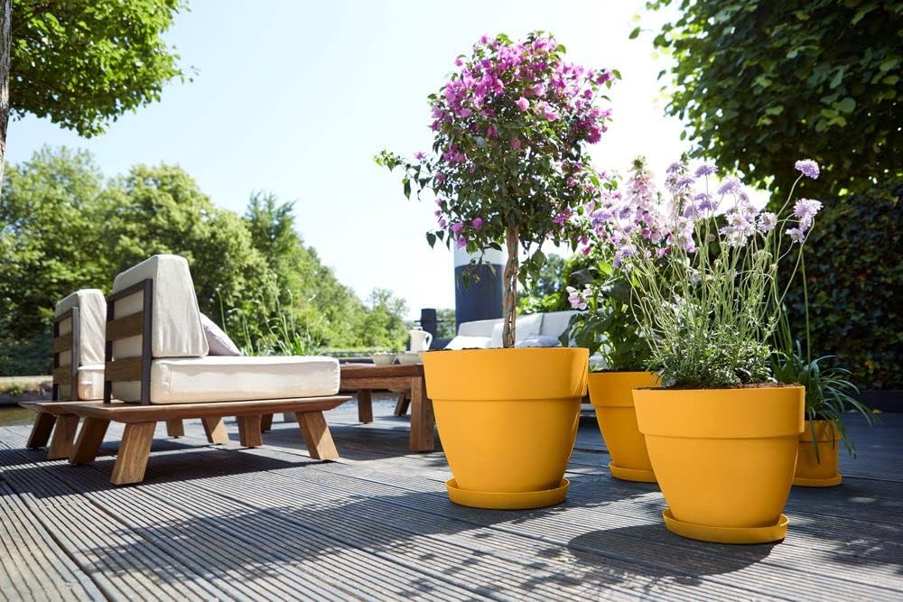 VASO VIBIA CAMPANA ROUND 25CM HONEY YELLOW