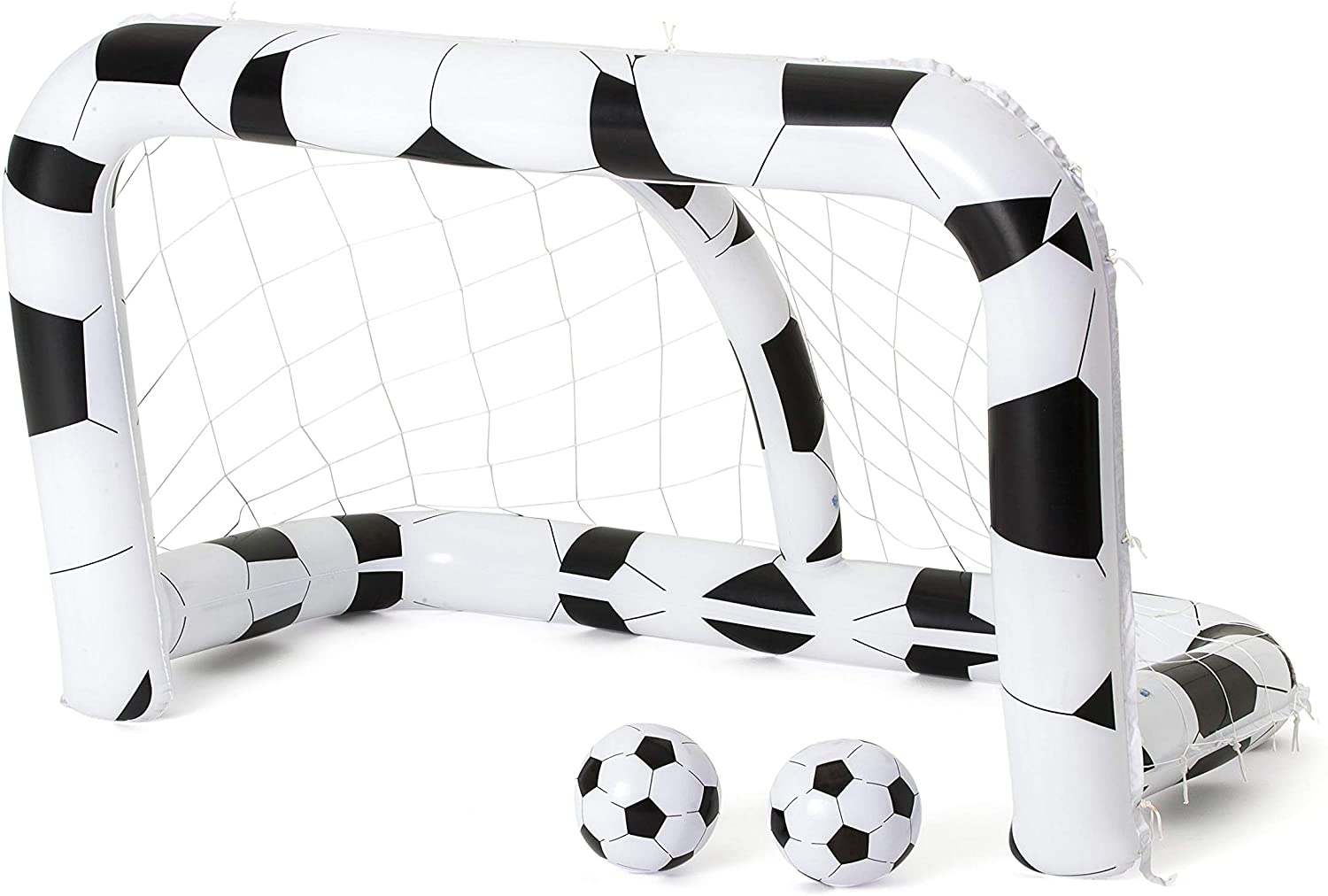 PORTA DA CALCIO GONFIABILE CON PALLONE 213X122X137CM