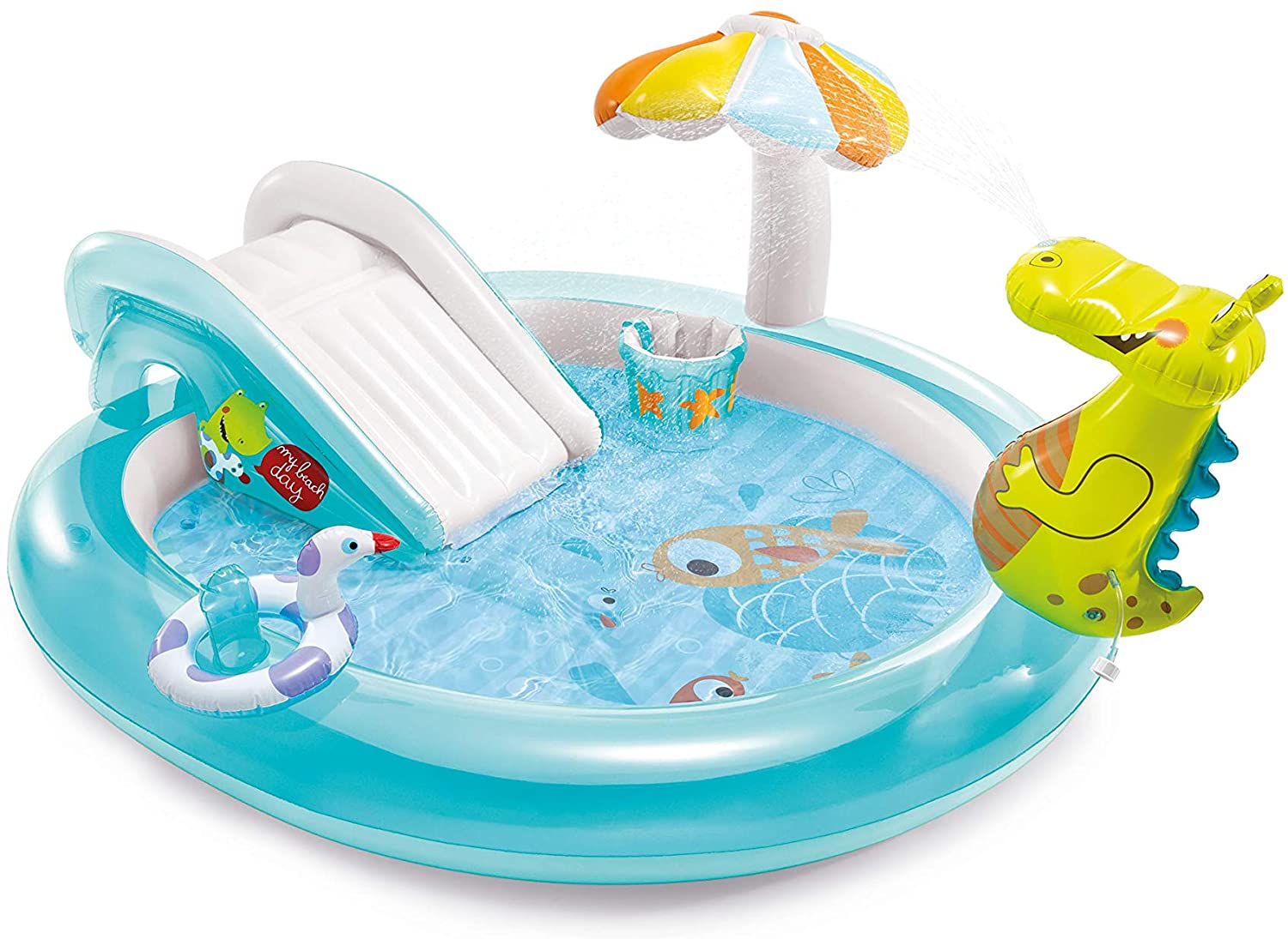PISCINA PLAY CENTER ALLIGATORE CON SPRUZZO  201X170X84CM