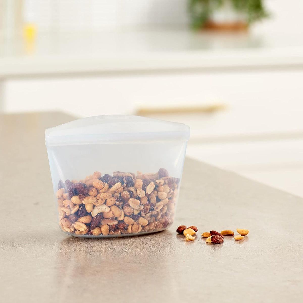 SACCHETTO BUSTA PER ALIMENTI RIUTILIZZABILE 100% SILICONE BOWL 2 CUP