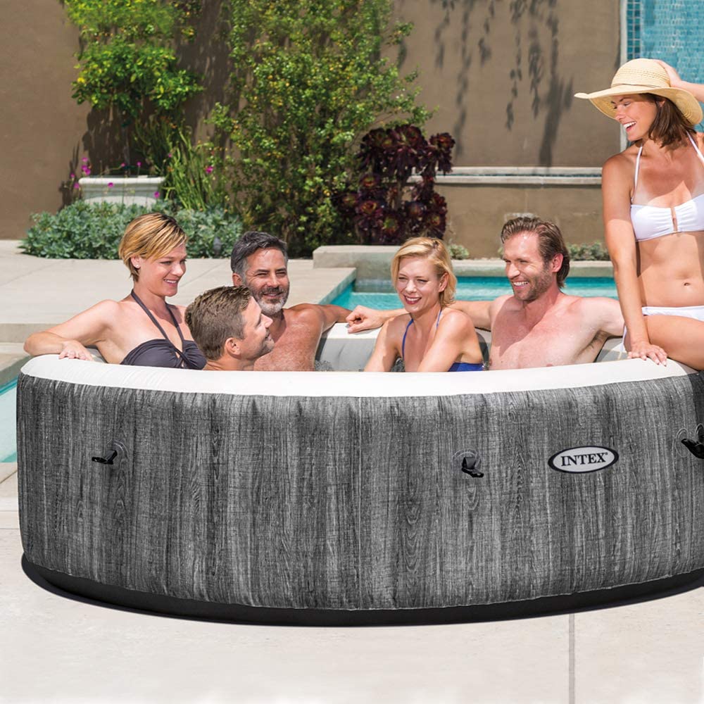 IDROMASSAGGIO INTEX PURE SPA GREYWOOD DELUXE - 216 X 71 CM 6 POSTI