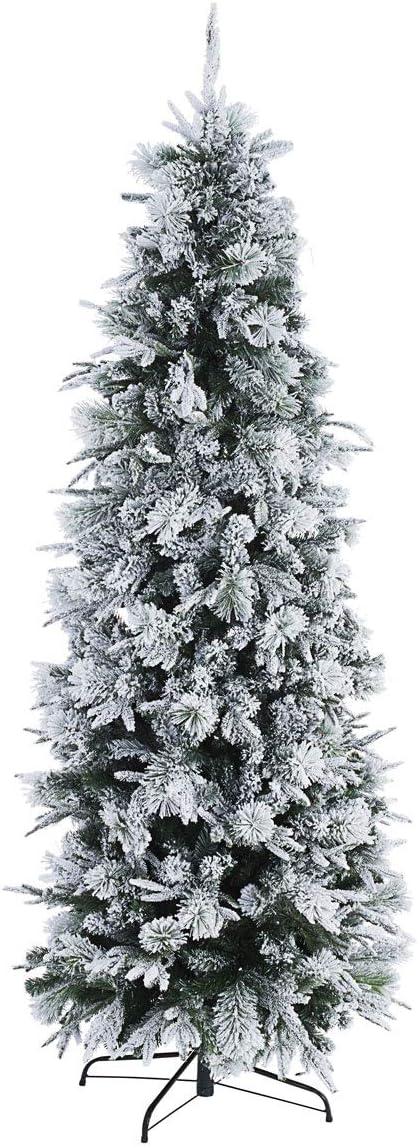 ALBERO DI NATALE SLIM DRESDA INNEVATO H240CM