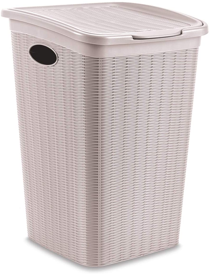 CESTA PORTABIANCHERIA ELEGANCE 50LT CIPRIA