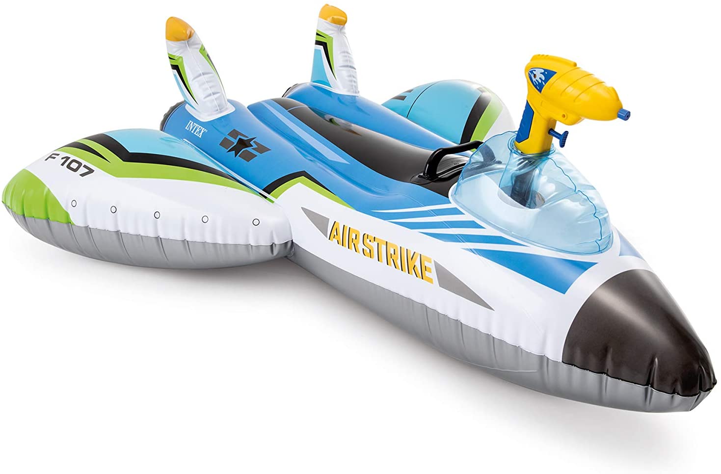 AEREO GONFIABILE CAVALCABILE CON PISTOLA D'ACQUA ASSORTITO 117X77CM