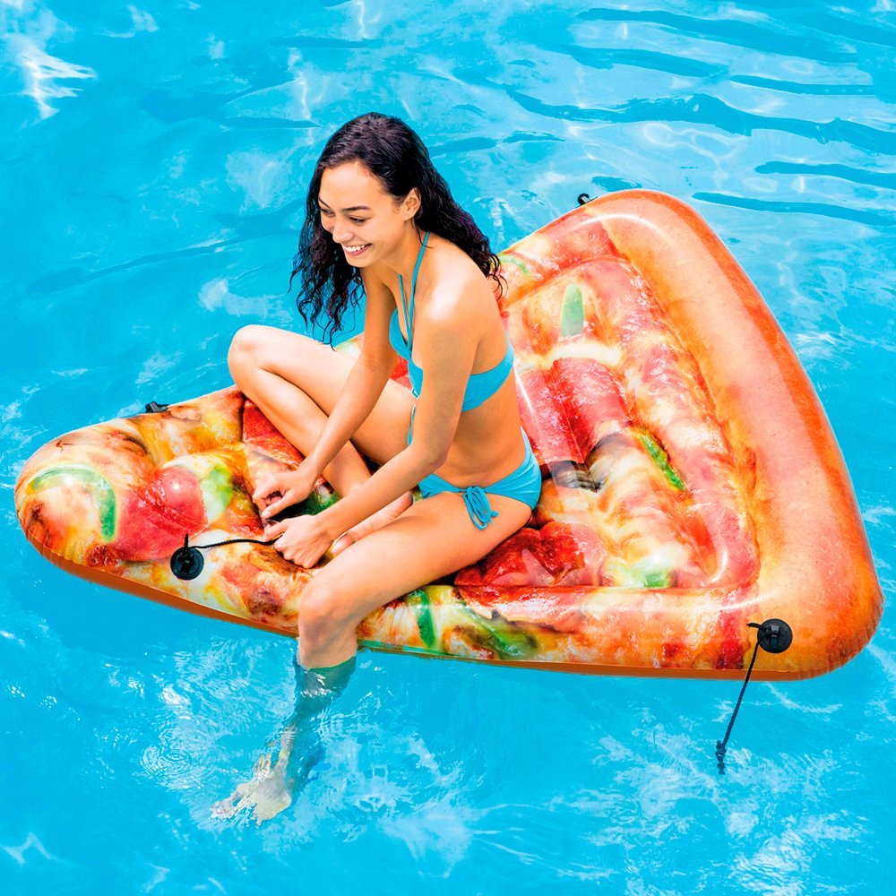 MATERASSINO GONFIABILE TRANCIO DI PIZZA 175X145CM
