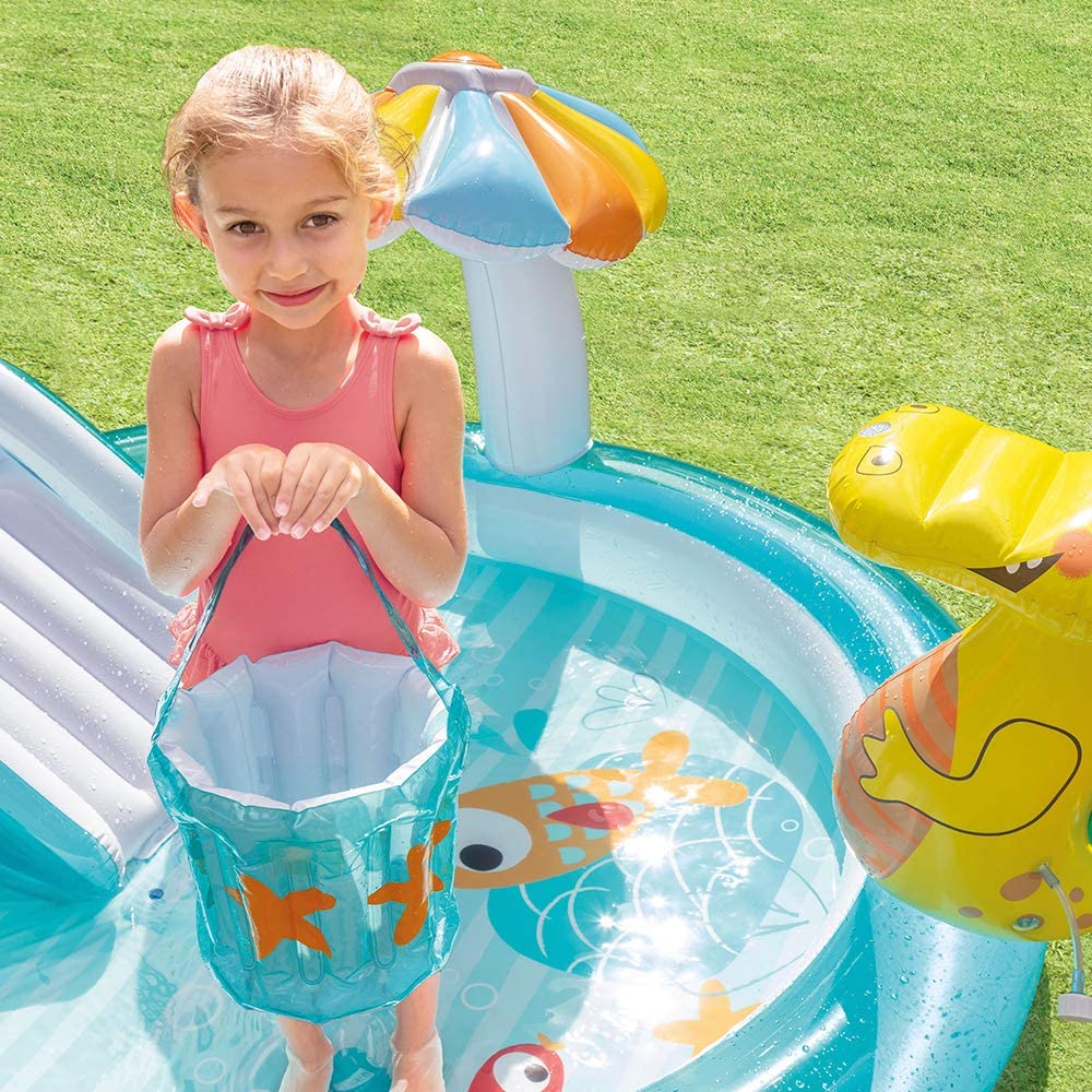 PISCINA PLAY CENTER ALLIGATORE CON SPRUZZO  201X170X84CM