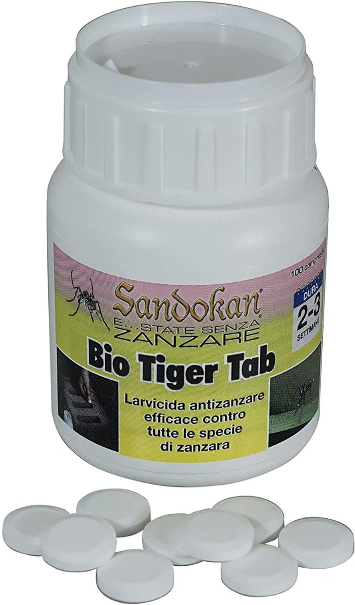 BIO TIGER TAB LARVICIDA IN PASTIGLIE EFFERVESCENTI 100 COMPRESSE