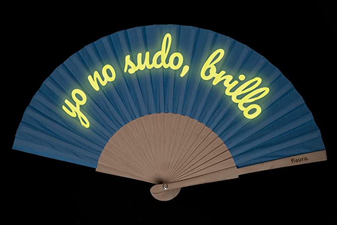 VENTAGLIO FOSFORESCENTE "IO NON SUDO, BRILLO"