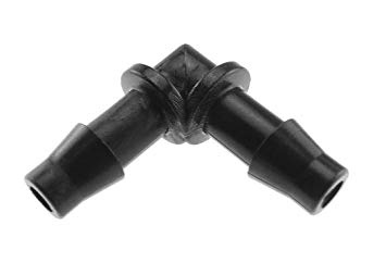CONNETTORE A GOMITO 90° PER TUBO DA 4 MM
