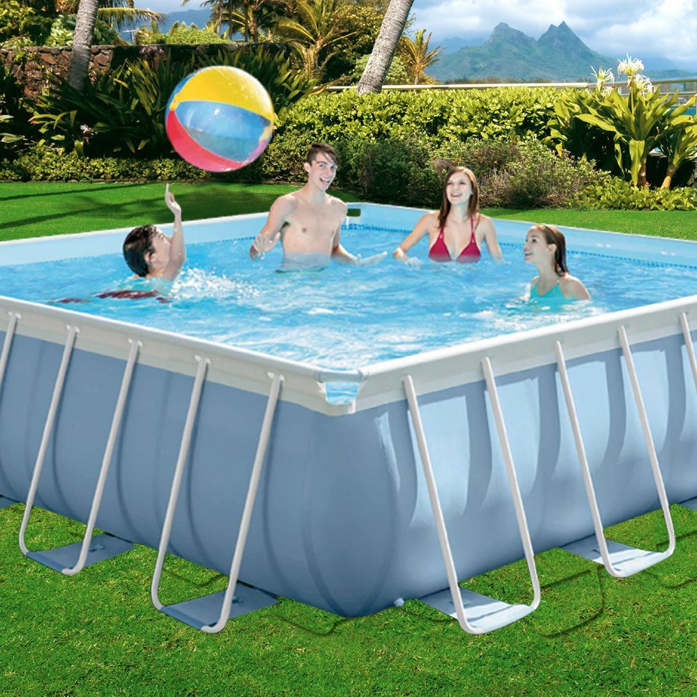 PISCINA PRISMA METAL FRAME 427x427x107 QUADRATA