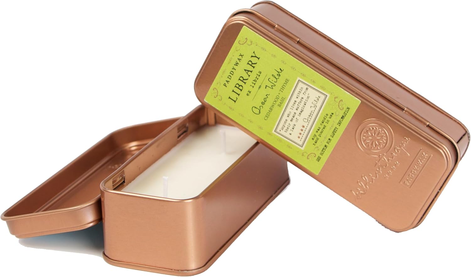 CANDELA PROFUMATA DUE STOPPINI, 56G, LEGNO DI CEDRO