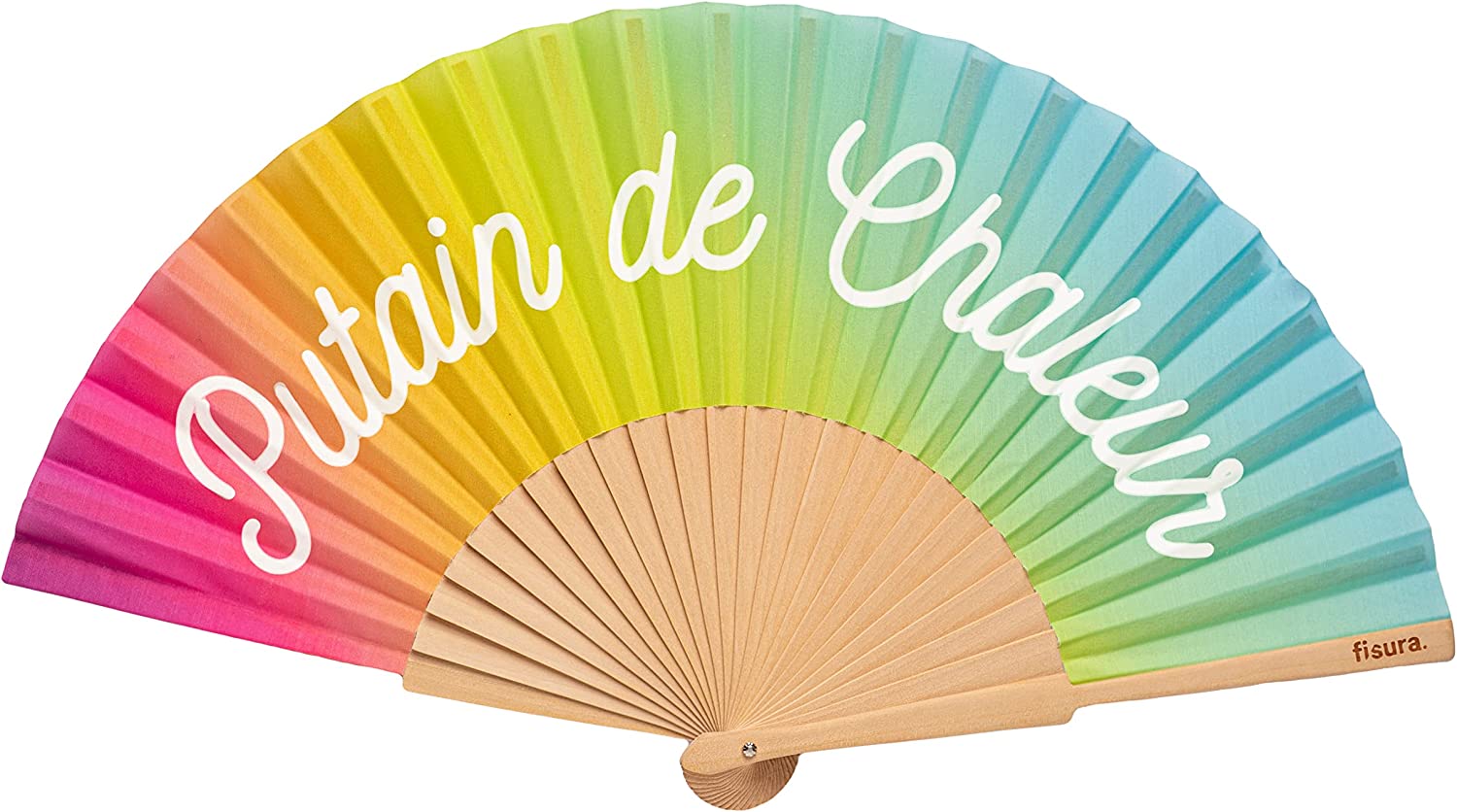 VENTAGLIO ARCOBALENO - ABANICO PUTAIN DE CHALEUR