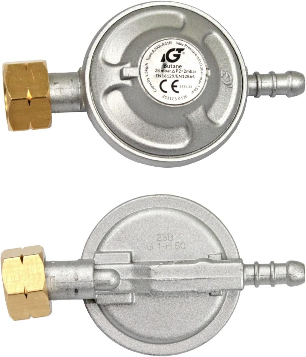REGOLATORE PER STUFE A GAS CON TUBO FLESSIBILE