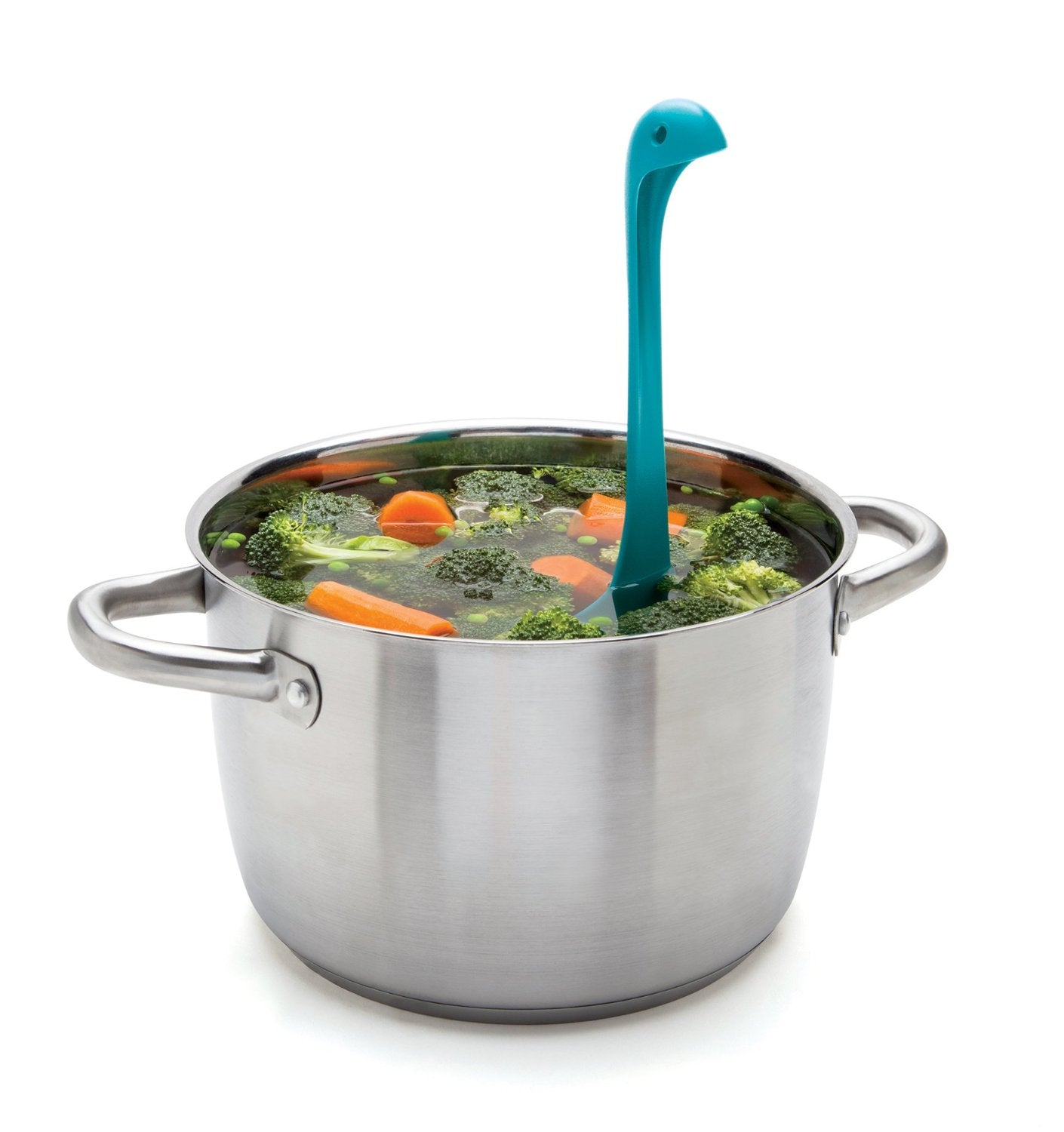 MESTOLO FORATO MAMMA NESSIE AZZURRO PLASTICA