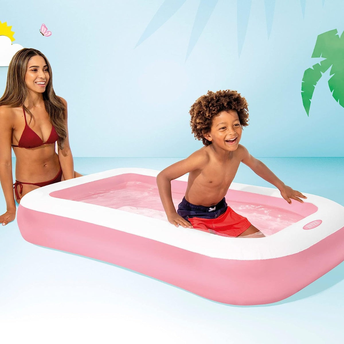 PISCINA RETTANGOLARE GONFIABILE 166X100X25CM