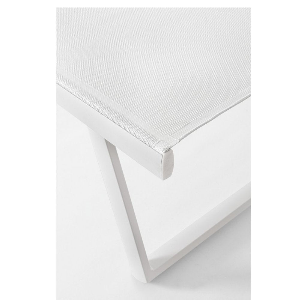 LETTINO PRENDISOLE RECLINABILE CON RUOTE TAYLOR BIANCO